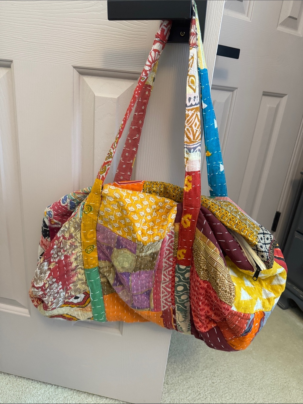 Kantha NWOT Colorful Patchwork Tote Bag - Multi - Picture 4 of 6
